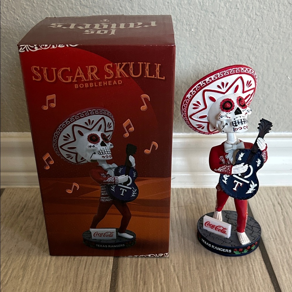 Sugar Skull Bobblehead Texas Ranger